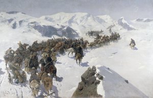 Count Argutinsky Crossing the Caucasian Range, 1892